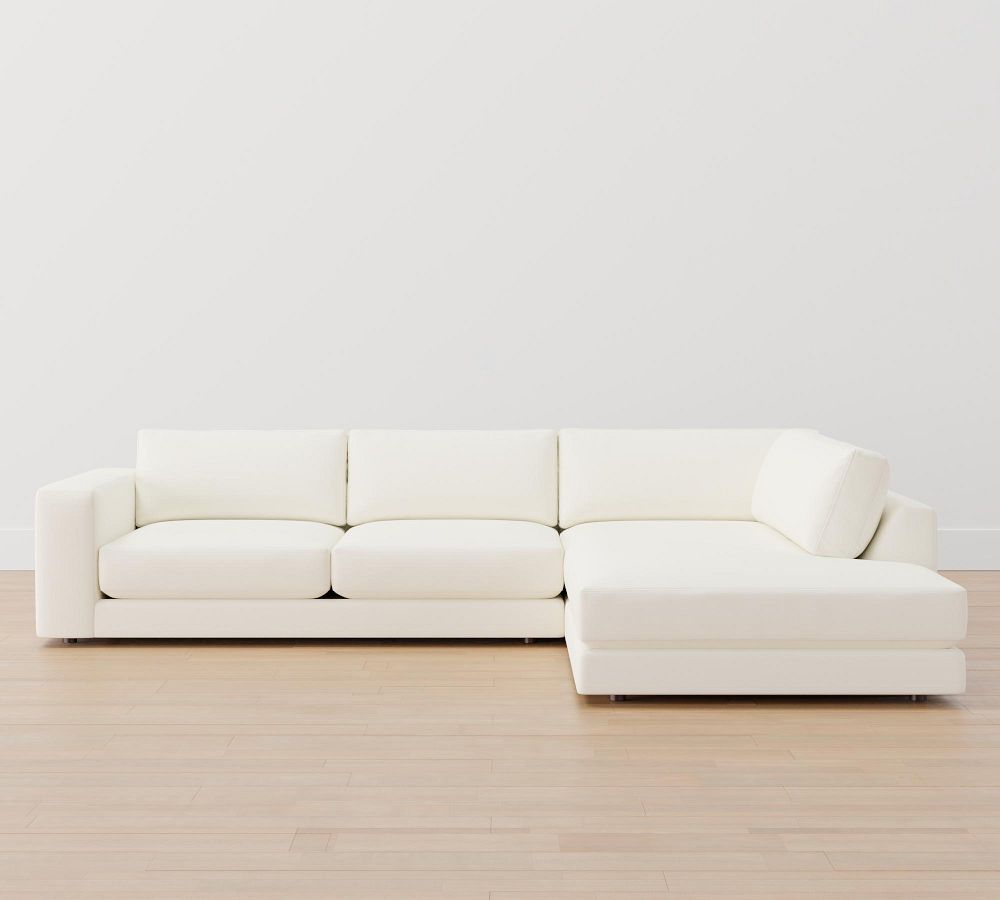 Carmel Lounge Square Arm Upholstered Return Bumper Sectional Pottery Barn