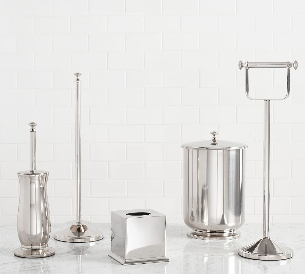 Mercer Polished Nickel Bathroom Accessories Pottery Barn