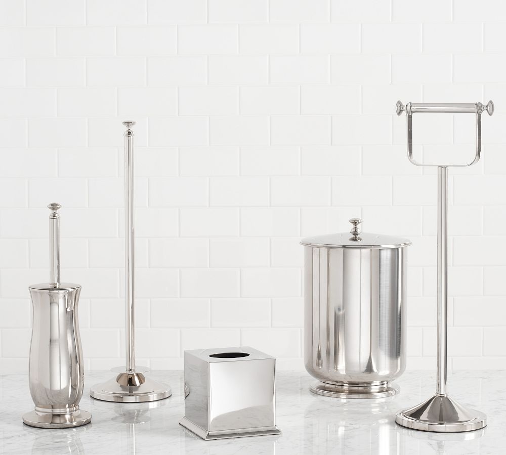 Mercer Polished Nickel Bathroom Accessories Pottery Barn