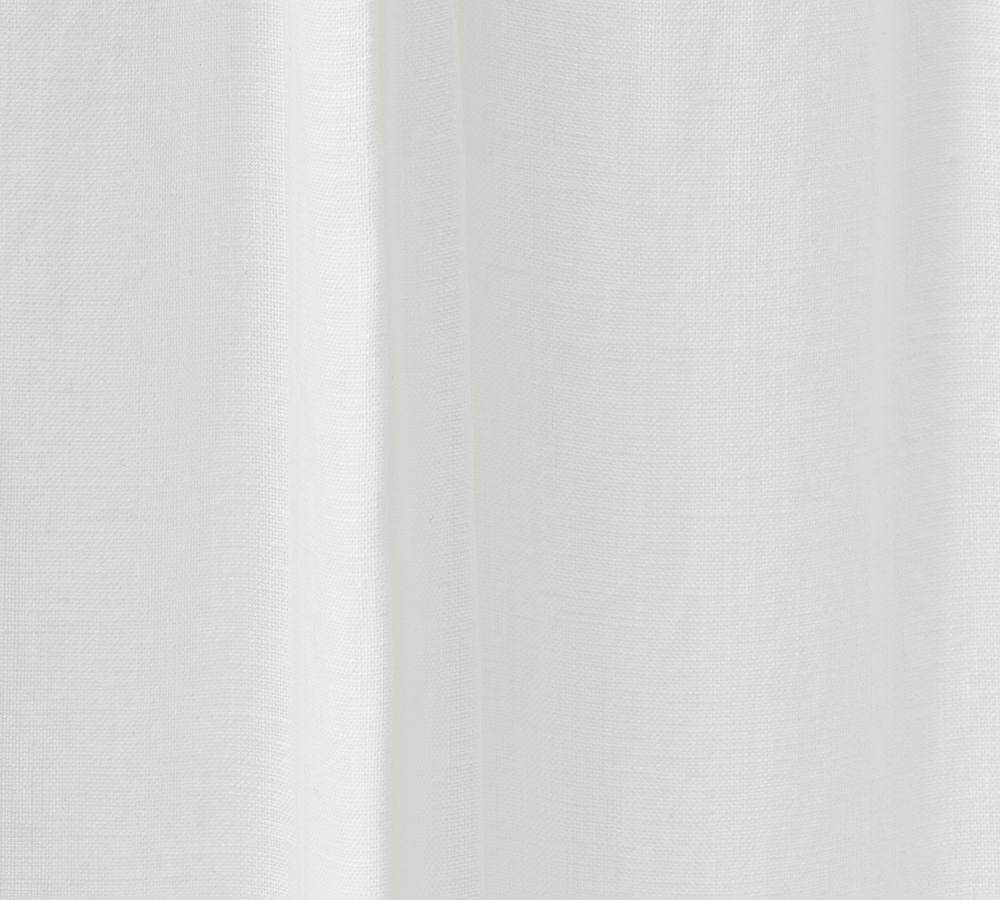 Belgian Flax Linen Pinch Pleat Curtain | Pottery Barn