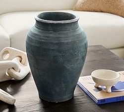Indigo Artisan Handcrafted Vase