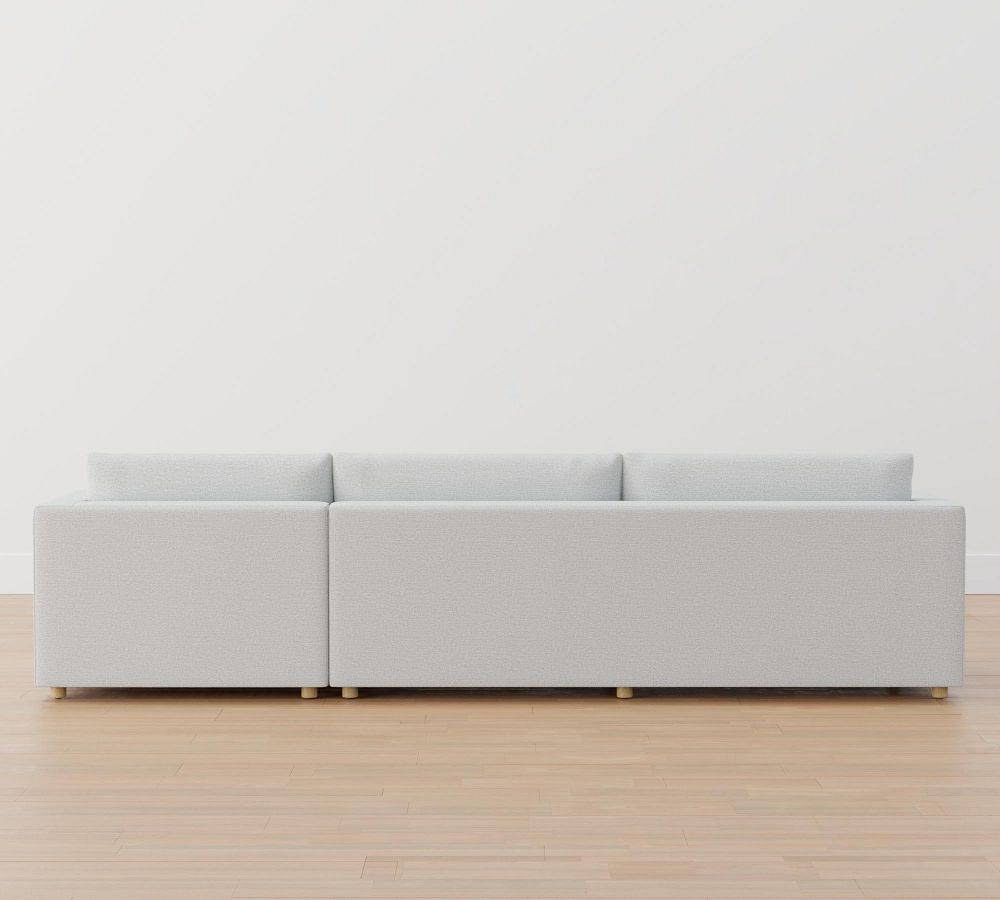 Serene Upholstered Sofa Chaise Sectional Pottery Barn