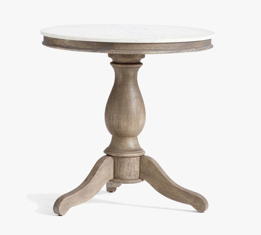 Alexandra Round Marble End Table | Pottery Barn