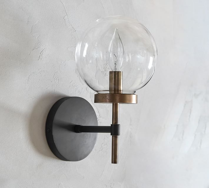 sconce glass globe