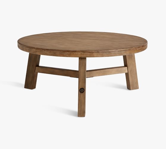 small round farmhouse coffee table