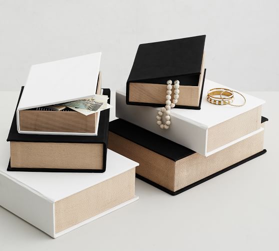 Decorative Fabric Boxes, Set of 3 Pottery Barn