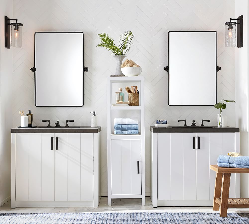 Frost Marble Bathroom Accessories Set Pottery Barn