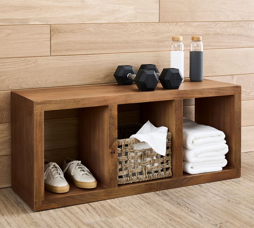 Reed Cubby Bench | Pottery Barn