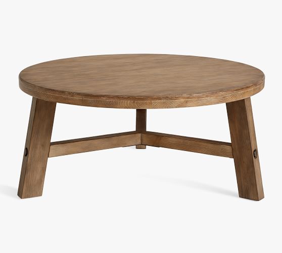 round farmhouse coffee table set