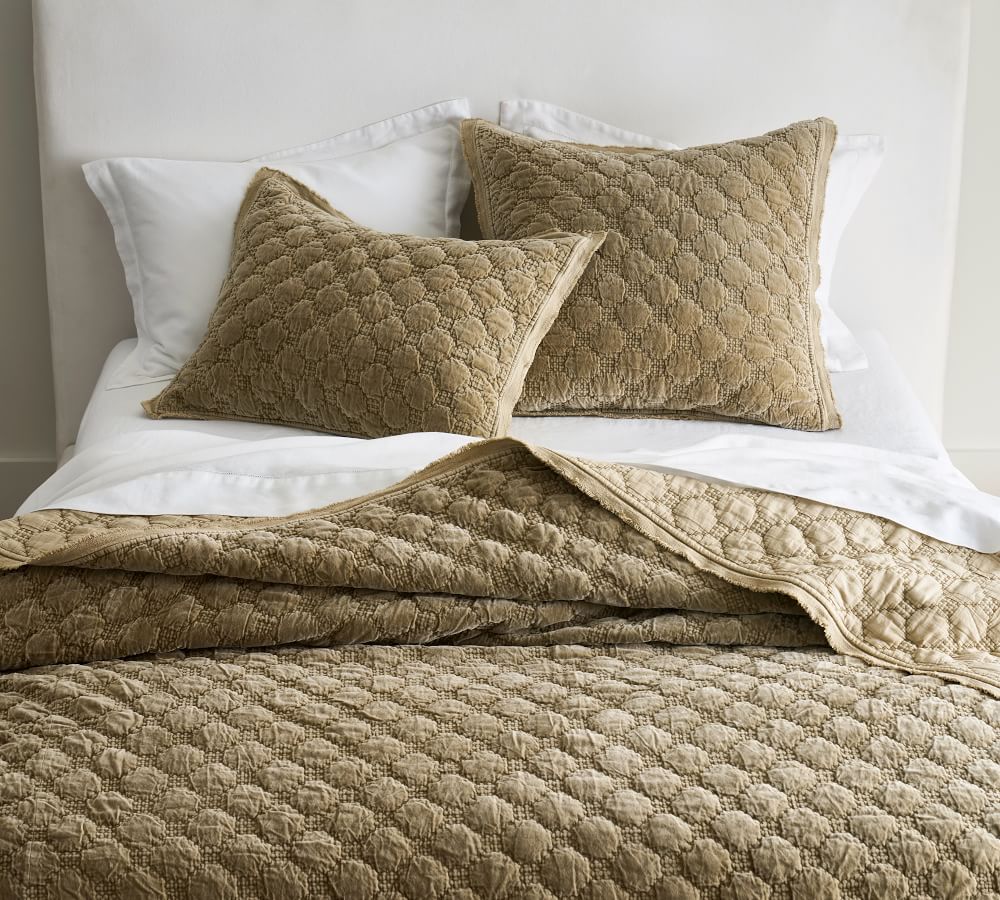 Velvet Lattice Quilt Pottery Barn