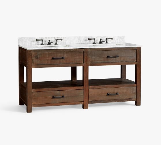 Paulsen Reclaimed Wood Double Vanity Pottery Barn