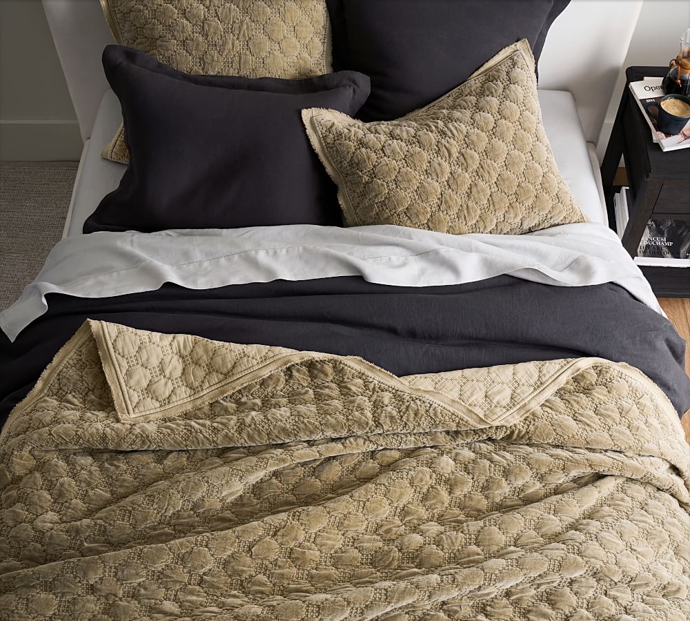 Velvet Lattice Quilt Pottery Barn