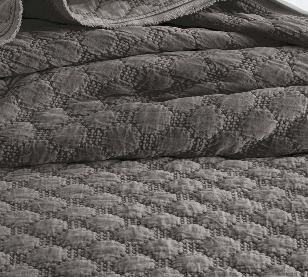 Velvet Lattice Quilt Pottery Barn