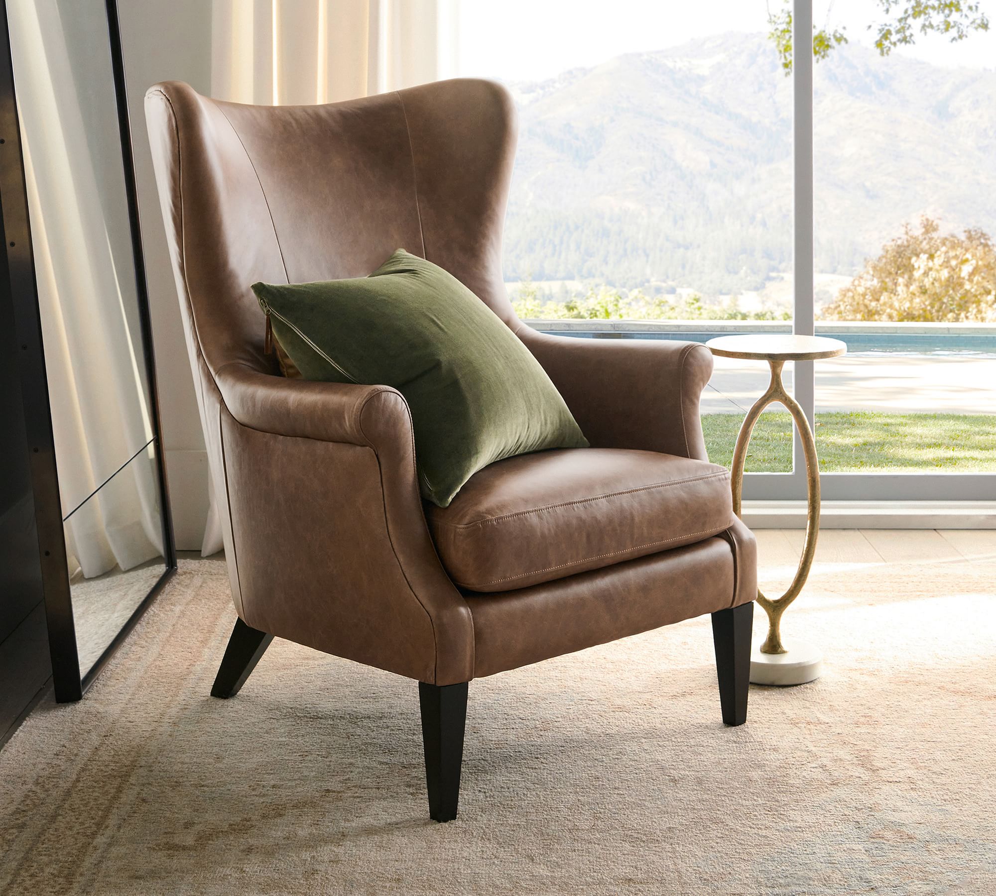 Elle decor chloe wing chair new arrivals