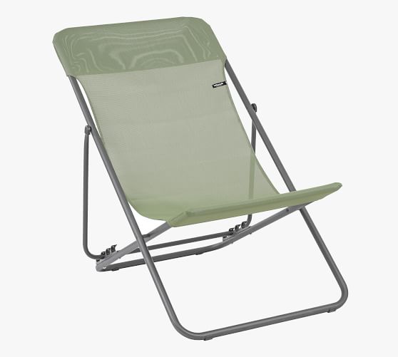 Lafuma Maxi Transat Folding Sling Lounge Chair, of 2 | Pottery Barn