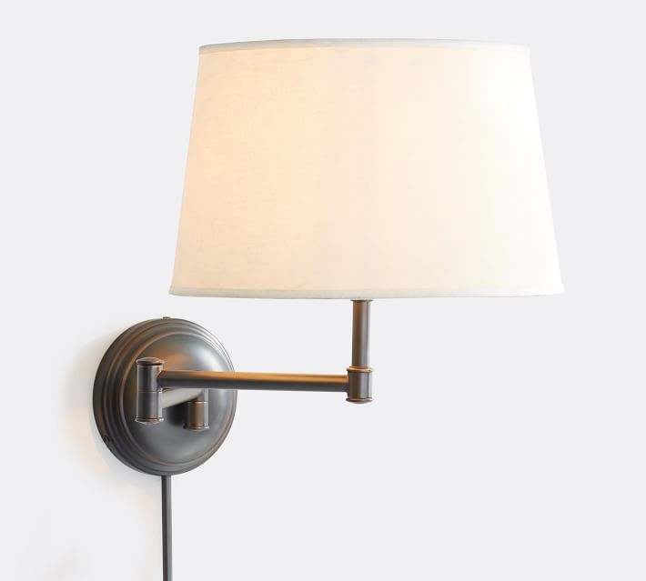 plug in sconce with shade