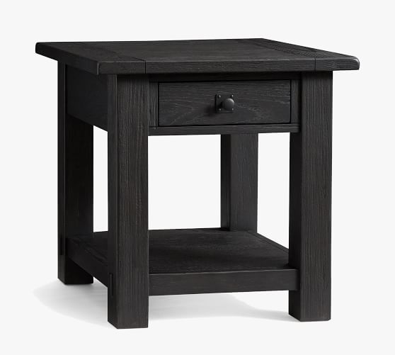 square end table black