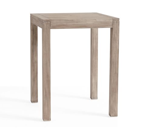 Indio FSC® Eucalyptus Bar Table, Grey Driftwood
