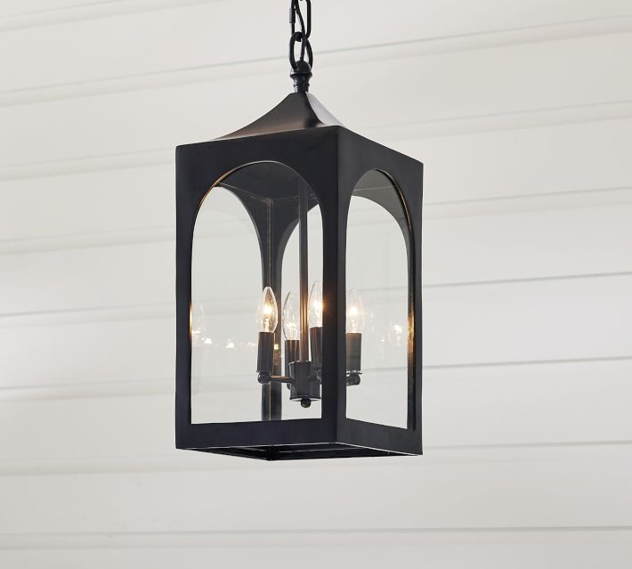 pottery barn lantern light fixture