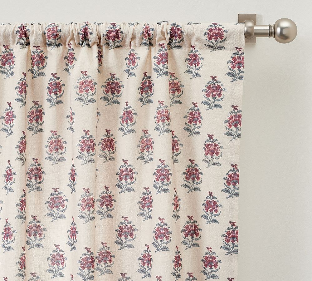 Arnica Bhotah Floral Curtain | Pottery Barn