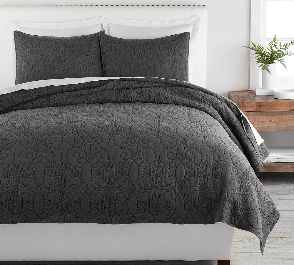Washed Cotton Quilt & Sham Pottery Barn