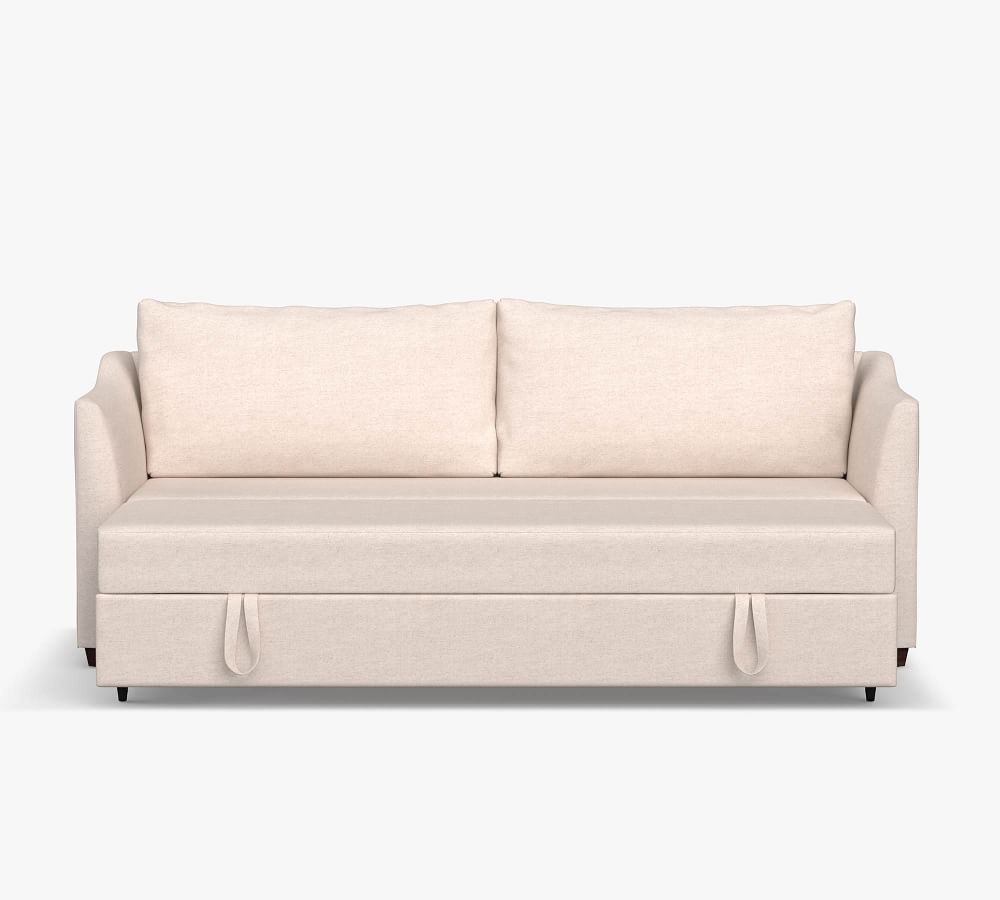 Celeste Upholstered Trundle Sleeper Sofa | Pottery Barn