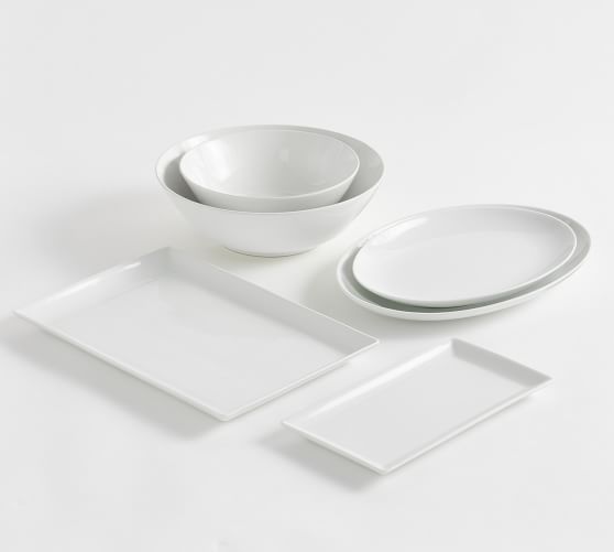 Entertaining Essentials Porcelain 6Piece Serveware Set Pottery Barn