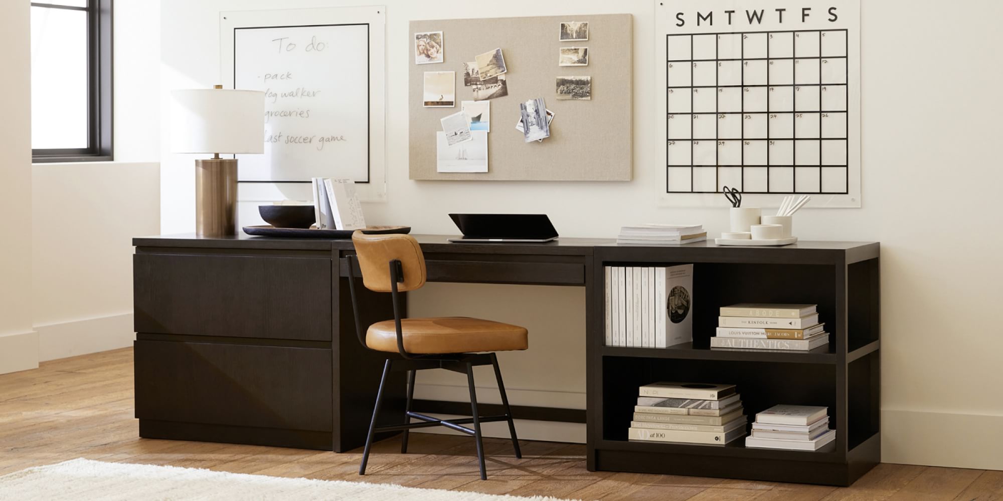 Linen Home Office Pinboard Pottery Barn