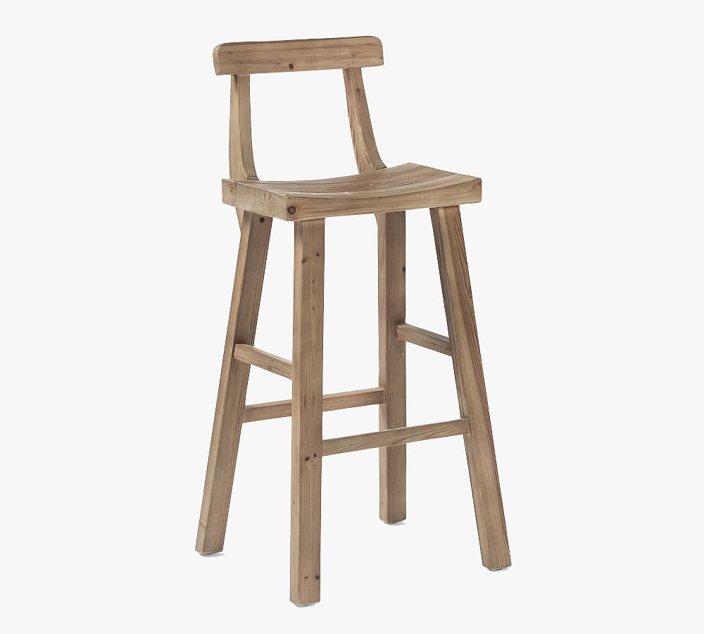 Cloverdale Reclaimed Wood Barstool Pottery Barn