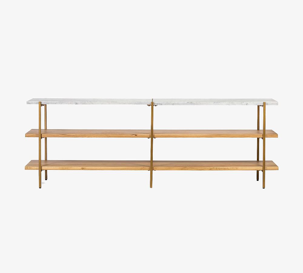 Modern Marble Media Console Pottery Barn