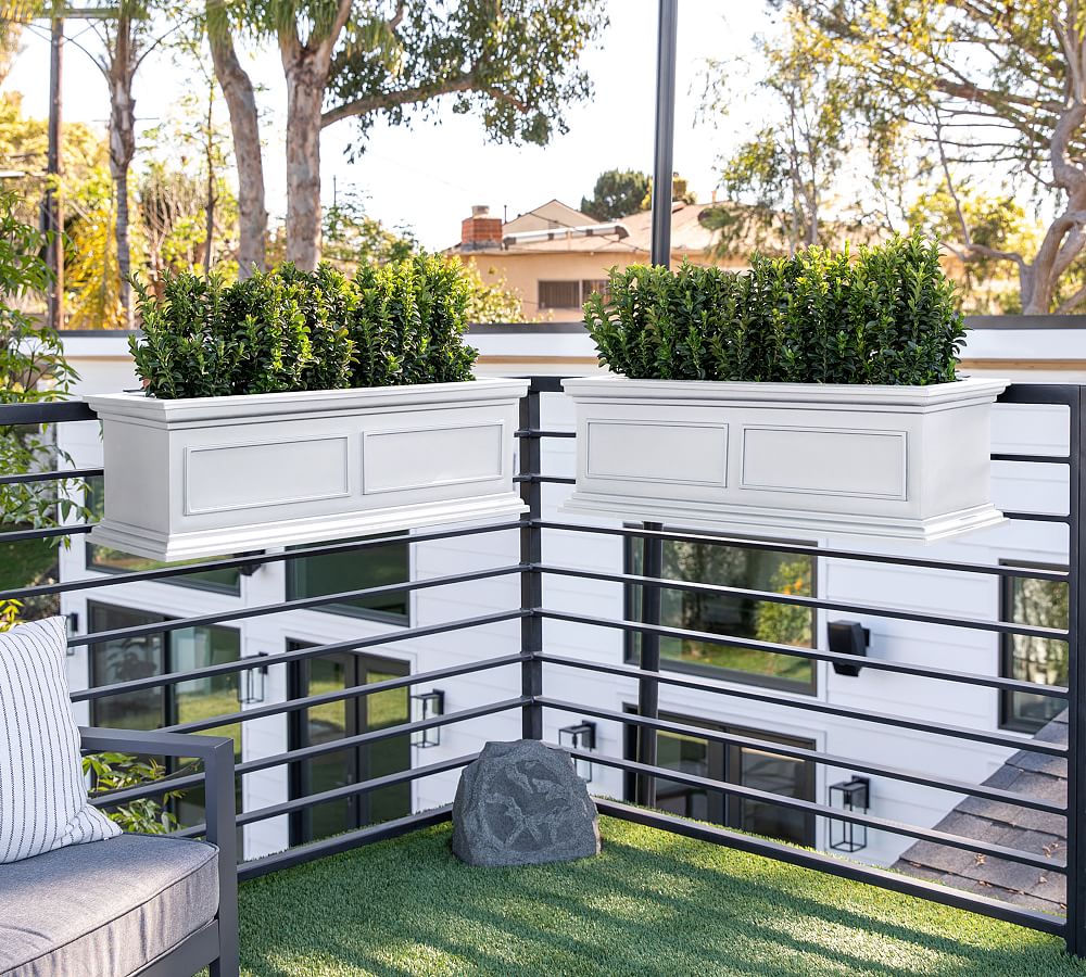 Veda Window Box Planters With Brackets Pottery Barn