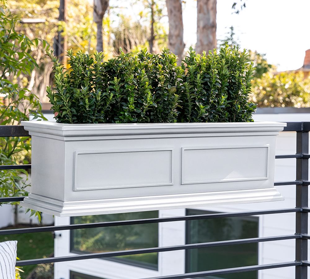 Veda Window Box Planters With Brackets Pottery Barn