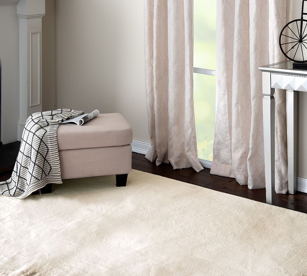 Faux Rabbit Fur Rug Pottery Barn