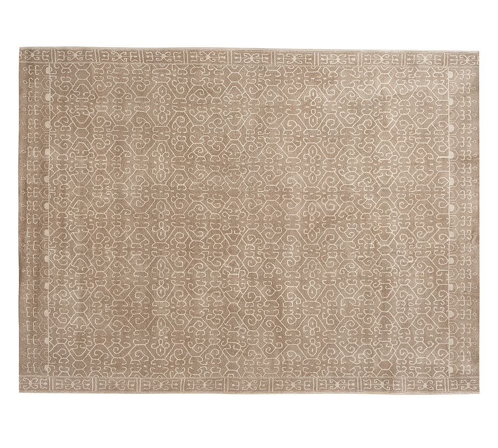 Ivory/Neutral Luna Tonal Tufted Rug | Patterned Rugs | Pottery Barn