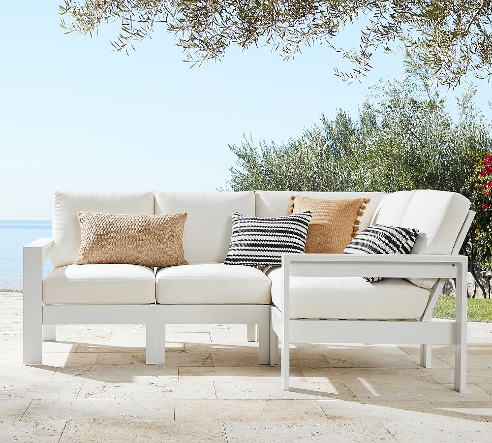 Build Your Own - Malibu Metal Outdoor Sectional Components | Pottery Barn