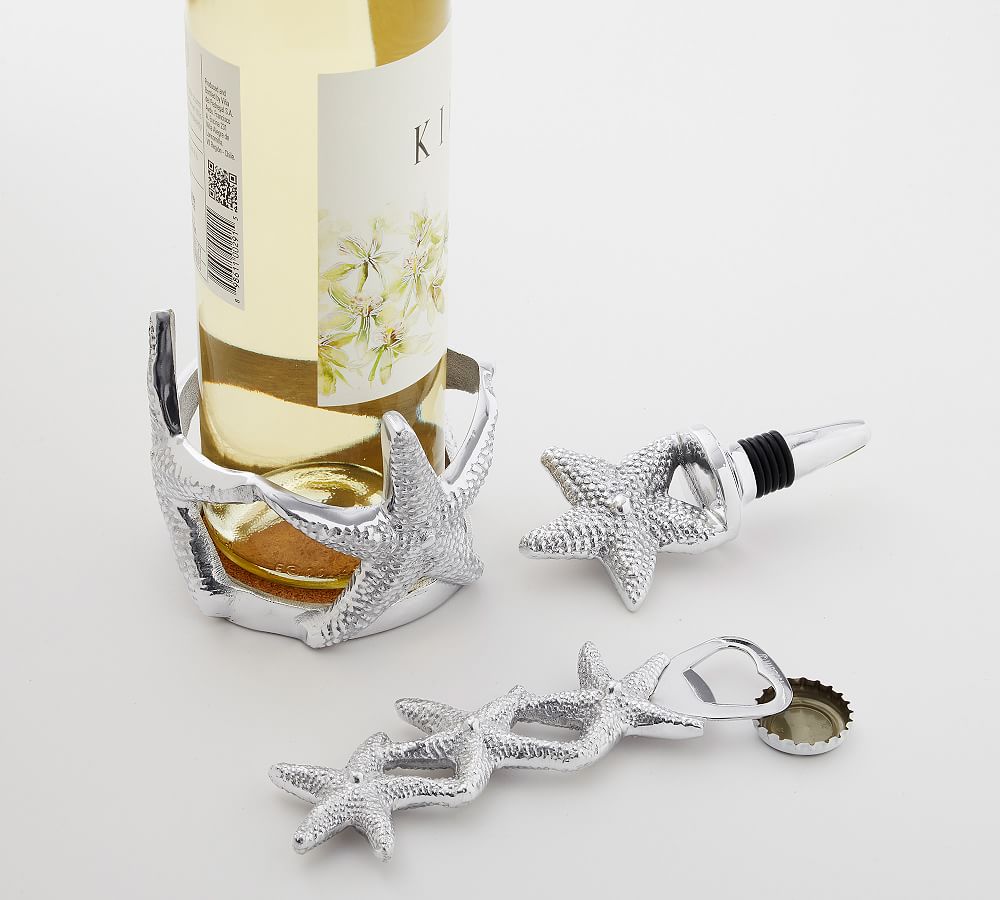 Handcrafted Starfish 3Piece Bar Tool Gift Set Pottery Barn