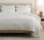 European Ribbed Linen Duvet Cover | Pottery Barn