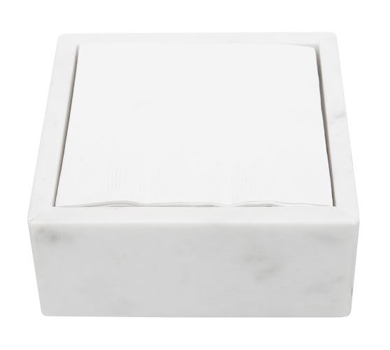Caravan Marble Napkin Holder Tray Pottery Barn