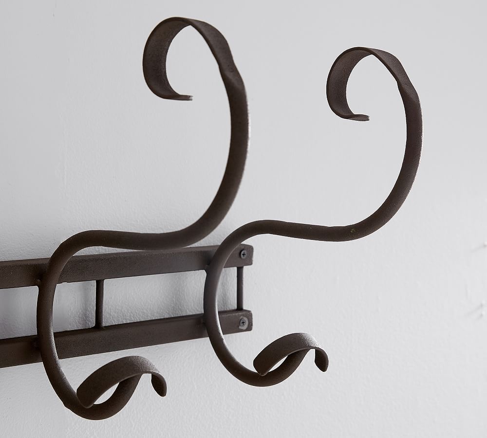 Isabelle Bronze Row of Hooks Pottery Barn