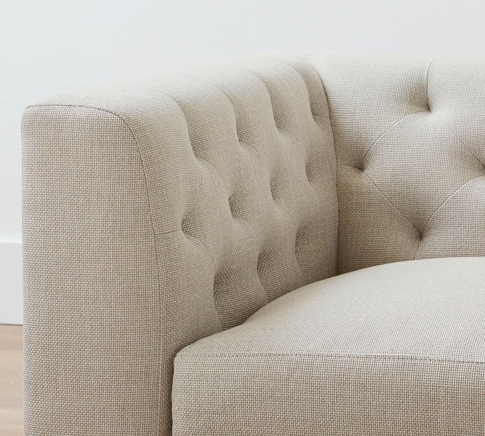 Henley Tufted Upholstered Sofa Pottery Barn
