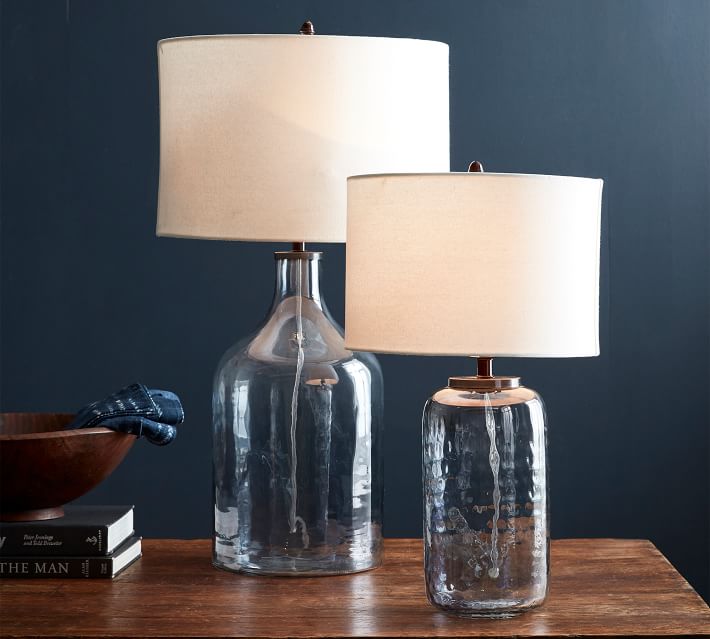 pottery barn jug lamp