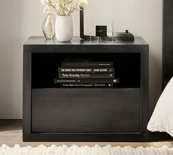 black nightstand pottery barn