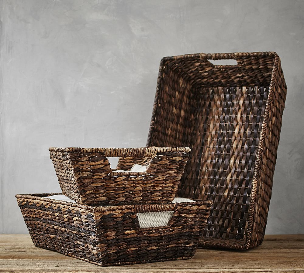 Havana Handwoven Seagrass Underbed Baskets Pottery Barn