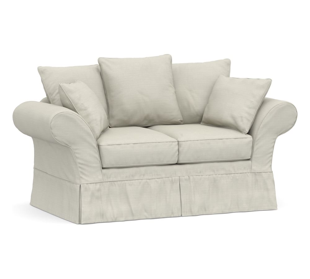 Charleston Slipcovered Loveseat 71", Polyester Wrapped Cushions