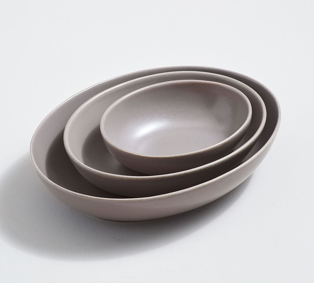 Mason Stoneware Oval Serving Bowls | Pottery Barn