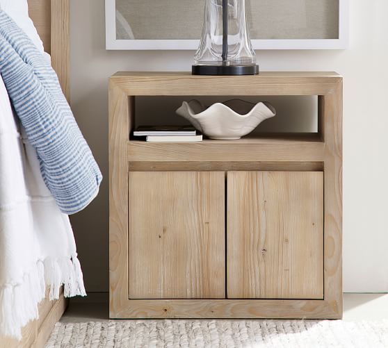 bedside wooden cabinet