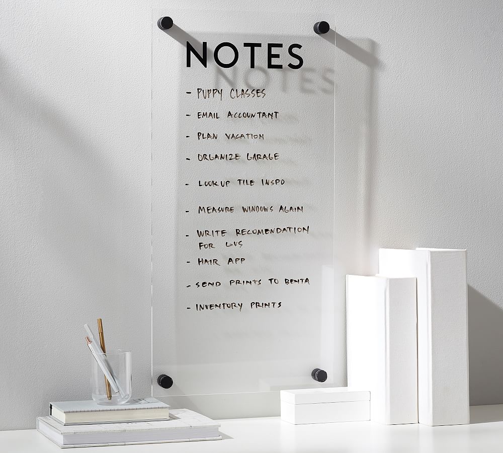 Acrylic Notes Board Pottery Barn