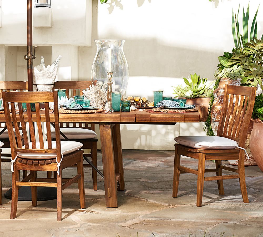 pottery barn benchwright outdoor table