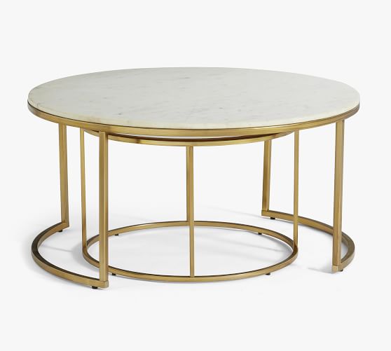 delaney round coffee table