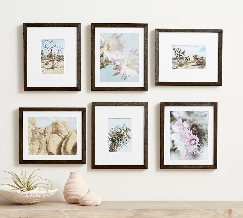 Tabletop Frame With Mat Multi-Mat Wood Gallery Tabletop Frames | Pottery Barn